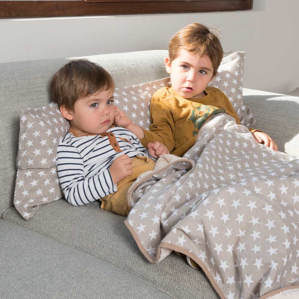 Cobertor Reversible Niños Corderito Multifuncional Beige